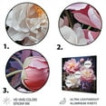 thumbnail image 3 of Designart "Peonies In Asian Painting II" Asian Metal Wall Decor, 3 of 5