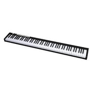 Glarry 88-Key Portable Electronic Piano, Bluetooth and Voice Function, with 128 Rhythms, Black