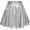 Silver, variant on Rewenti Women's Nightclub Skirt Performance Pleated Metal Folding Mini Skirt Silver 10(XL)