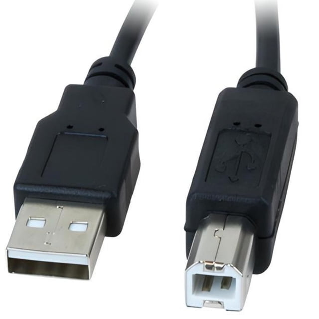 Cable USB A-B para impresora M/M de 1,8 m compatible con USB 1.1