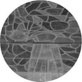 thumbnail image 1 of Ahgly Company Indoor Round Patterned Battleship Gray Area Rugs, 6' Round, 1 of 6