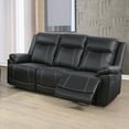 thumbnail image 4 of Ainehome3 Pieces Faux Leather Reclining Configurable Living Room Set, 4 of 5