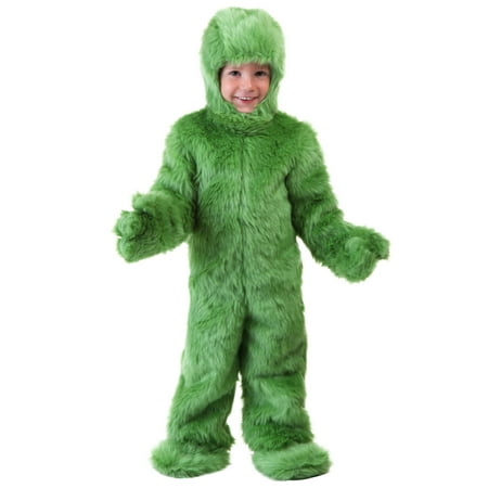 Toddler Green Furry Jumpsuit