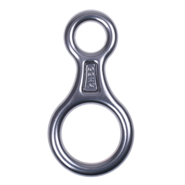 Descensor De Cuerda De Aleación De Aluminio 35KN Dispositivo De De Descenso Libre Para Equipo De Escalada gris kusrkot Dispositivo de seguridad