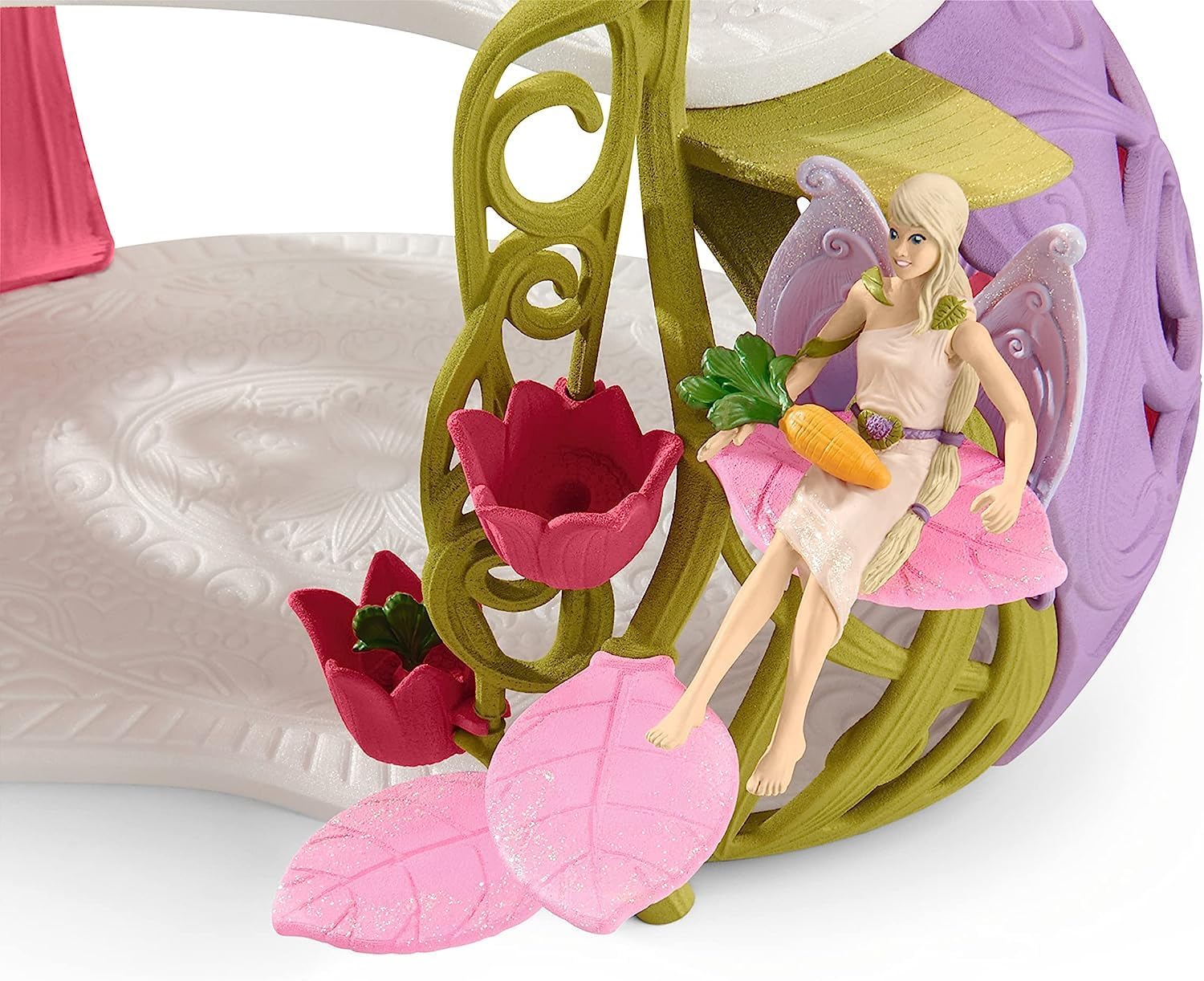 schleich Bayala - 71 PC Glittering Flower House Playset with Fairy Figure, Unicorn Toys and Magical Accessories - Fantasy Animal Figurine Set for Kids 5+