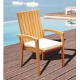 thumbnail image 2 of 7-Piece Teak Dining Set: 94" Oval Extendable Table + 6 Goa Stacking Arm Chairs, 2 of 14