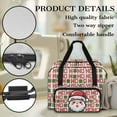 thumbnail image 5 of ZIATUBLE Christmas Santa Claus Portable Cover Tote Bag Universal Sewing Machine Supplies Organizer with 4 Bottom Rubber Pads Portable Sewing Machine Handbag Organizer with Zipper, 5 of 7