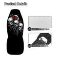 thumbnail image 6 of Uorisanigo Skull Rose Car Seat Covers 2 Pcs Car Seat Covers Front Seats Only Waterproof Breathable Easy to Install Anti-Slip Back Fabric Universal Fit for Auto Truck Van SUV, 6 of 7