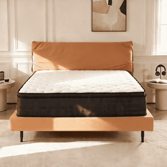 14 inch Full Size Mattress, Gel Memory Foam Euro Top Hybrid Mattresses, Medium Firm, Bed in a Box, Certipur-US & Oeko-Tex Certified, Pressure Relief, Motion Isolation