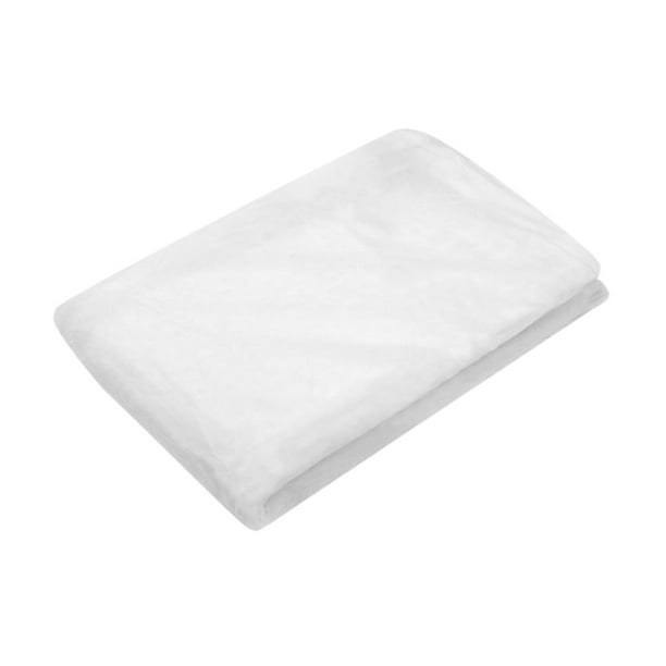Red de protección para jardín, versátil, de 2,4 m de ancho, ligera, para cubrir plantas, hileras, para invernaderos de frutas y bancales elevados. Blanco Longitud 4m