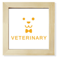 thumbnail image 1 of Dog Sling Face Lovely Tie Veterinarian Square Picture Frame Wall Tabletop Display, 1 of 3