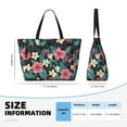 thumbnail image 4 of Sigee Green Tropical Leaves Print Extra Large Waterproof Beach Travel Bag with Zipper - Durable and Versatile for Vacation, Gym, and Daily Use, 4 of 7