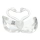 thumbnail image 4 of Crystal Kissing Couple Swan in Box Estatua de Favores de boda Colcomx Cisne de pareja de cristal transparente, 4 of 8
