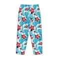 thumbnail image 5 of Naloa Hawaiian Style Print Women’s Ultra-Soft Comfy Pajama Lounge Pants with Pockets & Drawstring, 5 of 8