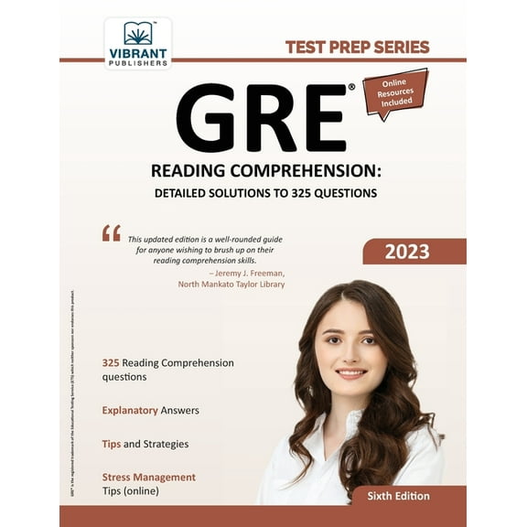 GRE Reading Comprehension: Detailed Solutions to 325 Questions, (Paperback)