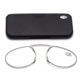 thumbnail image 1 of Lunettes de Nez Pince-nez Clip Lunettes de Lecture Loupe en Mousse Lunettes pour Hommes Rondes, 1 of 1