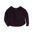 thumbnail image 2 of Suéter de pijama Aeropostale mujer Heather Hi-Lo morado grande, 2 of 2