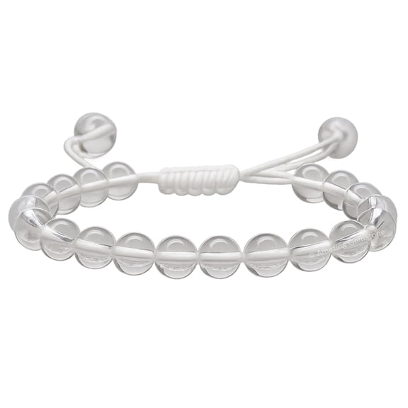 Clear Quartz Crystal Bracelet - 8mm Beaded Bracelet and Healing Stones