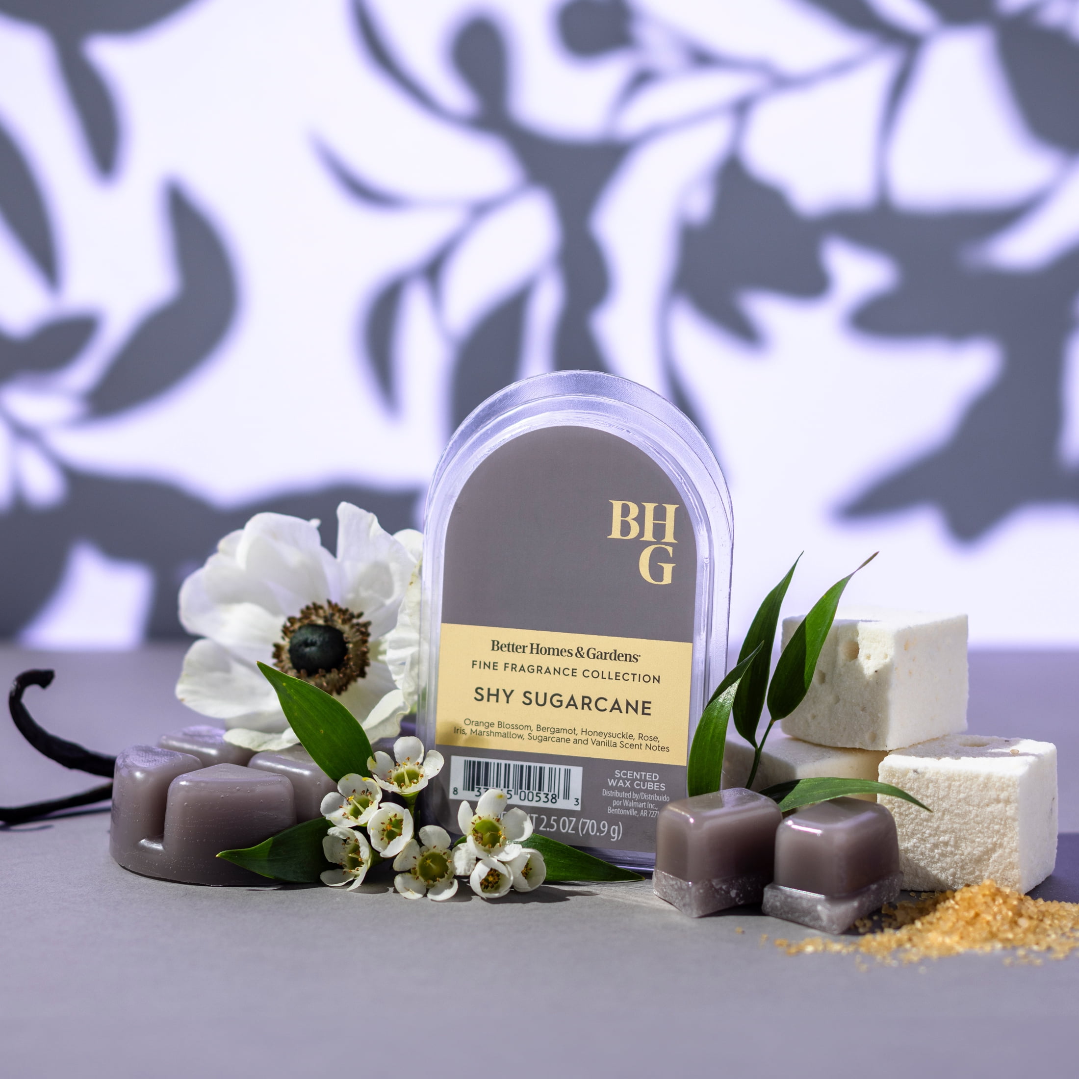 Better Homes & Gardens Fine Fragrance Collection, Shy Sugarcane Scented Wax Melts, 2.5oz
