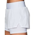 thumbnail image 2 of RBX Active Women's Laser Mesh Woven Running Short With Attached Inner Compression Short, 2 of 5