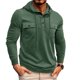 thumbnail image 1 of pstuiky manga larga para hombre, Sudadera con capucha para hombre, con botones sólidos, para entrenamiento, con múltiples bolsillos, para deportes al aire libre Tops casuales para hombres m, 1 of 7