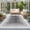 Gray, variant on Beige Gradient Squares Washable Small Entryway Area Rugs 2'x3', Softness Layers Zen Geometric Washable Throw Rug Non-Slip Sturdy Edge Binding Carpet for Front Door Floor Room Entry