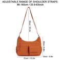 thumbnail image 6 of PULLIMORE Crossbody Bag for Women Nylon Waterproof Shoulder Purse Handbag Messenger Bag Lightweight Multi-Pockets Pocketbooks, Orange, 6 of 9