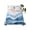 Lake Blue, variant on Blue Coastal Beach Flat Sheet Only Twin Size, Soft Breathable Bed Top Sheets for Mattress, Modern Oil Painting Nautical Luxury Bedding Flat Sheets for Home Hotel Bedroom Bed Protection