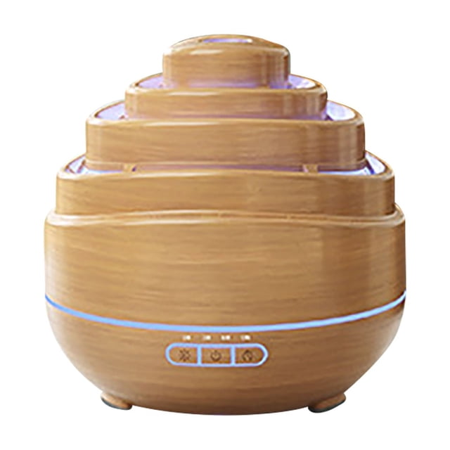 Humidificador silencioso de aromaterapia para el hogar, atomizador de aceite, humidificador con luz nocturna colorida.