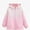 B Pink, variant on DJDLJWCJ Girls Windbreaker Jacket Cute Print Winter Warm Soft Polar Fleece Coat Waterproof Full Zipper Jacket Pink Size 4T