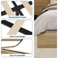thumbnail image 1 of BeesClover Solid Wood Platform Bed with Sturdy Wooden Slats, Full Size Floor-Standing Bed Frame, Modern Minimalist Design Space-Saving Bed Frame, No Box Spring Needed, Easy Assembly, 1 of 8