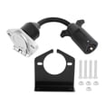 thumbnail image 2 of Trailer 7 Flat Blade to 7 Round Pin Adapter US Type Universal for Most RV Trailers Semi Trailers, 2 of 8