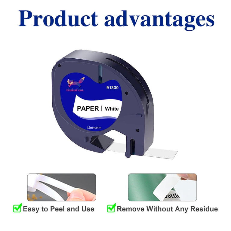 Dymo LetraTag Label Refills – 5 Plastic + 6 Paper Tape Rolls, 12mm X 4m, Compatible With LetraTag Label Makers