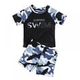 thumbnail image 1 of GYRATEDREAM Boys Swimsuits Set Sun Protection Swimwear Bathing Suit Quick Dry Short Sleeve Swimwear Two Piece Rash Guard Bathing Suits, Size 2-3 Years, 1 of 5