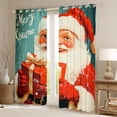 thumbnail image 2 of Feelyou Kids Santa Claus Curtains Pack of 2 (42x84 Each), Dreamy Fairy Tale Curtains Blackout, Christmas Gifts Bedroom Curtains, Window Curtains Room Decor, 2 of 5