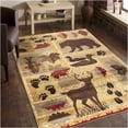 thumbnail image 4 of JERFIT Southwestern Area Rug 2x3 Ft Lodge Decor Beige Polypropylene Rug with Wildlife Motifs for High Traffic Areas, 4 of 6