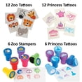 thumbnail image 5 of Princess and Animal Make a Sticker Scenes Gift Set with Matching Kids Stamp/Stampers & Temporary Tattoos. Boys & Girls Easter Basket & Stocking Stuffer Gift Set. Stickers for Kids, 5 of 9