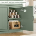 thumbnail image 5 of Hiphuta 63"Extended Wide Large Buffet Cabinet with 2 Drawers, Modern Coffee Bar Sideboard with Dusty-proof Base for Living Room and Entryway, Green, 5 of 7