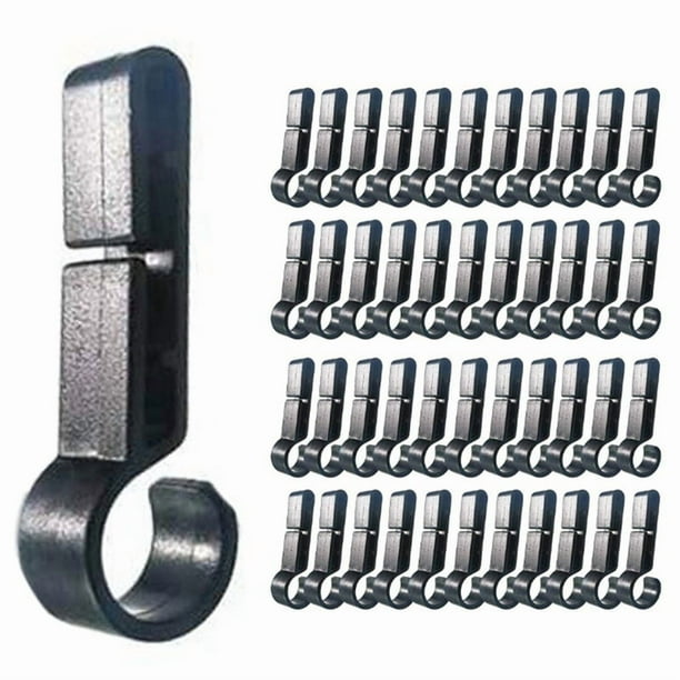 Clips de Casco para LáMpara Luz de Cabeza Clips de Luz para Sombrero Duro, Accesorio de Casco, Gancho de Montaje Fácil para Casco, Correa para Gorra 500 Piezas