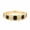 Sterling Silver, variant on Vintage Black Onyx & Moissanite Spinal Band, 925 Sterling Silver Yellow Plated Half Eternity Band Ring, Promise Ring, Handmade Jewelry, Gift for Her