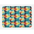 thumbnail image 1 of Abstract Bath Mat, Colorful Geometric Triangles Fractal Unusual Various Forms Artful Hipster Graphic, Non-Slip Plush Mat Bathroom Kitchen Laundry Room Decor, 29.5 X 17.5 Inches, Multicolor, Ambesonne, 1 of 2