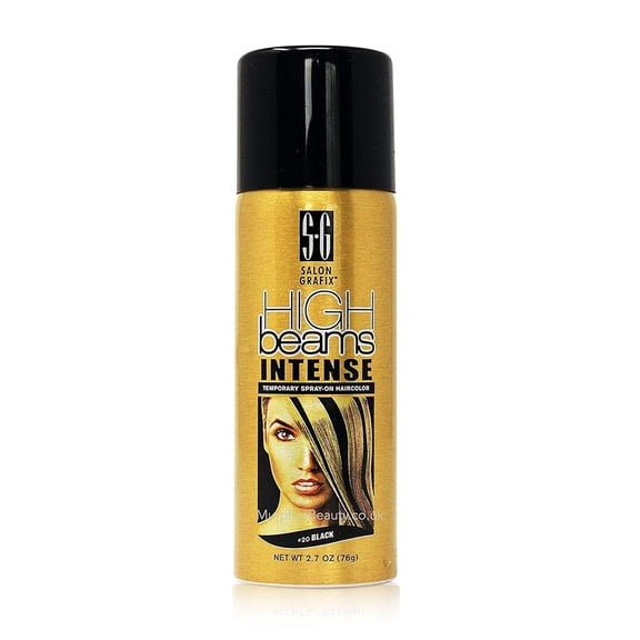 High Beams Intense Spray On Hair Color, Black, 2.7 Oz