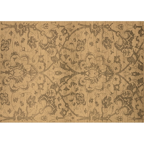 Ahgly Company Indoor Rectangle Oriental Brown Industrial Area Rugs, 8' x 12'
