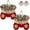 Red, variant on Twinkling Christmas Mitten Wreath - with 120 LED Lights & 10H Auto Timer, Christmas Lighted Werath,  with Faux Pine Branches, Berries & Pinecones, Christmas Decorations - 1Pc