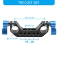 thumbnail image 5 of Double Hole Aluminum Clamp Adapter Bracket For Photography Support Rail Systems, 5 of 8