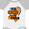 thumbnail image 4 of Inktastic I Wear Orange for My Cousin Leukemia Awareness Boys or Girls Baby Bodysuit, 4 of 5