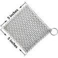 thumbnail image 2 of Nettoyant pour fonte, nettoyeur de bagues en acier inoxydable, nettoyeur de casseroles, laveur de sol, nettoyeur de sol, nettoyeur de casserole, nettoyant pour battery de cooking, poêle à frire, ustensiles de cooking (carré, 5 pouces) Ormromra WLJ-2284, 2 of 5