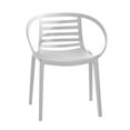thumbnail image 4 of WRGHOME Syracuse Modern Outdoor/Indoor Plastic Resin Stacking Patio Dining Chairs  (Set of 2) - WHITE, 4 of 6