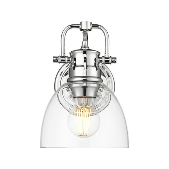 Yep by Golden Lighting Duncan 1-light Vanity in Chrome and Clear Glass