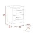 thumbnail image 6 of Eter Nightstand Two Drawers - Smokey Oak, 6 of 7